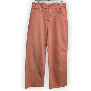 Mother Women's Size 28 Coral Haze The Dodger Ankle Wide Leg Denim Jeans
